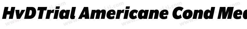 HvDTrial Americane Cond Medium字体转换